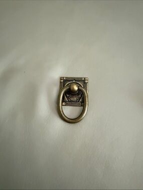 Antique-Style Brass Ring Pull Hardware